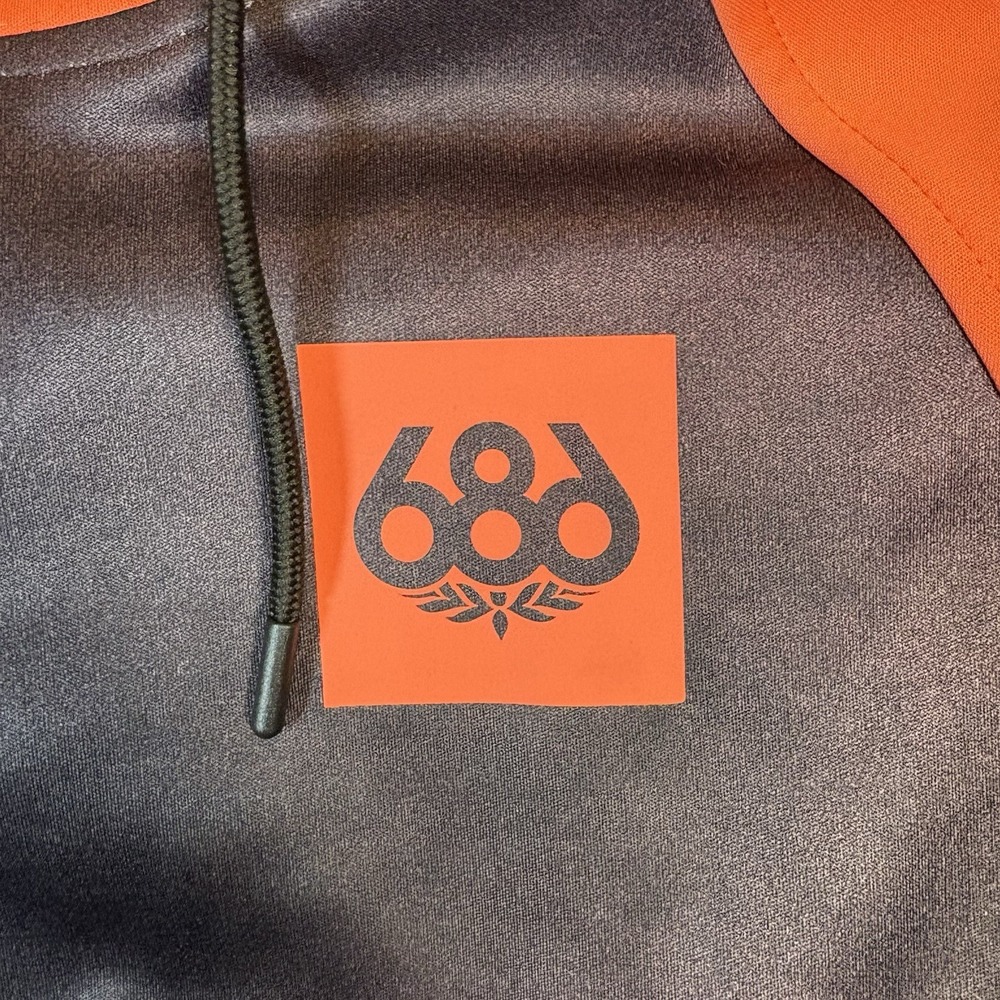 NWT 686 Bonded Fleece‎ Pullover Hoodie Coral Black Women's XS Water Repellent - Picture 5 of 16